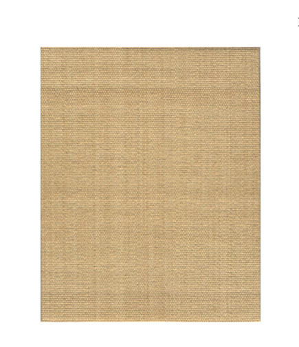 A large rug in a sandy and neutral color.